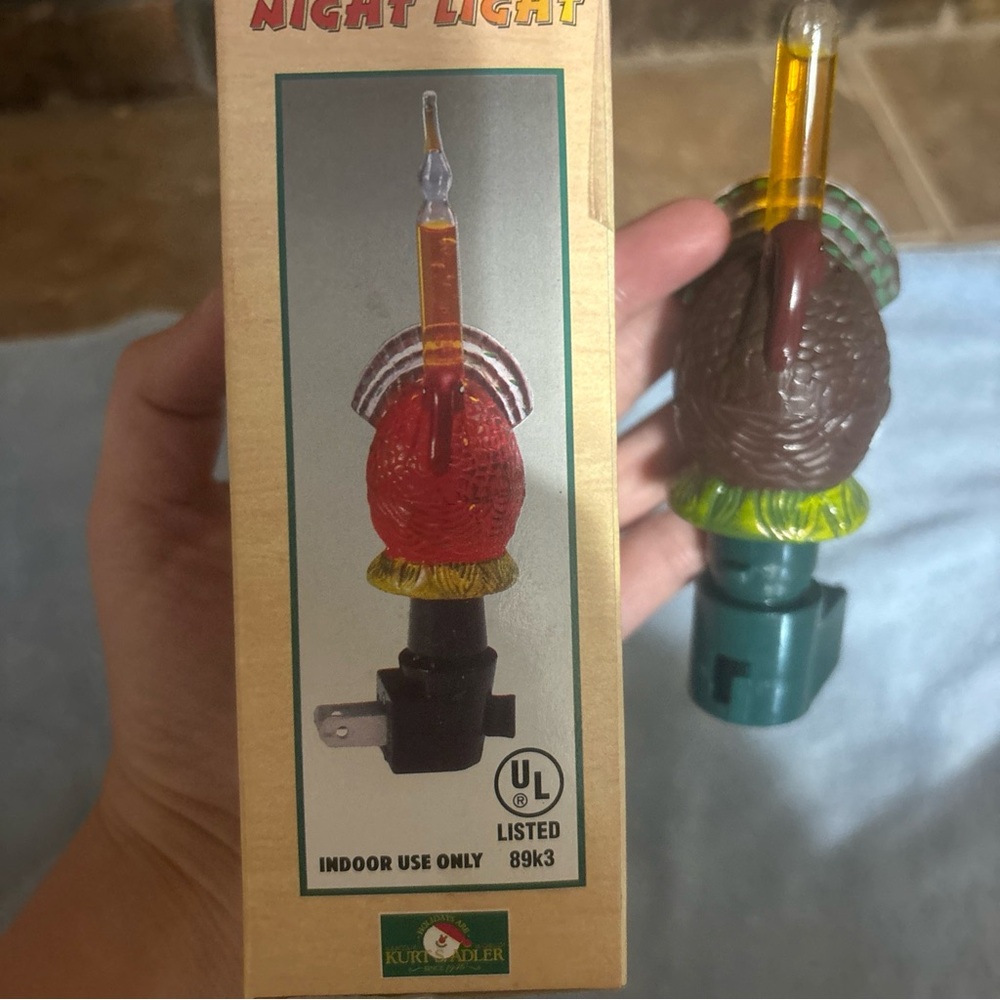 Kurt S. Adler bubbling turkey night light